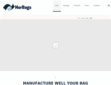 Tablet Screenshot of norbags.com